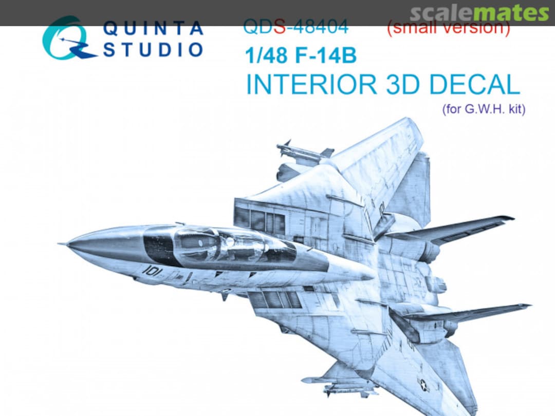 Boxart F-14B interior 3D decals (small version) QDS-48404 Quinta Studio