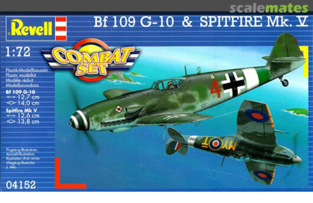 Boxart Bf 109 G-10 & Spitfire Mk.V 04152 Revell