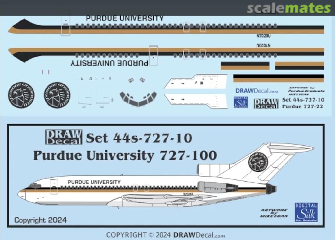 Boxart Purdue University 727-100 44-727-10 Draw Decal