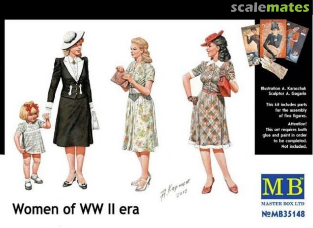 Boxart Women of WW II era MB35148 Master Box