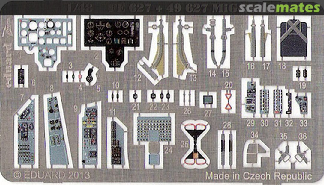 Boxart MiG-29 interior S.A. 49627 Eduard