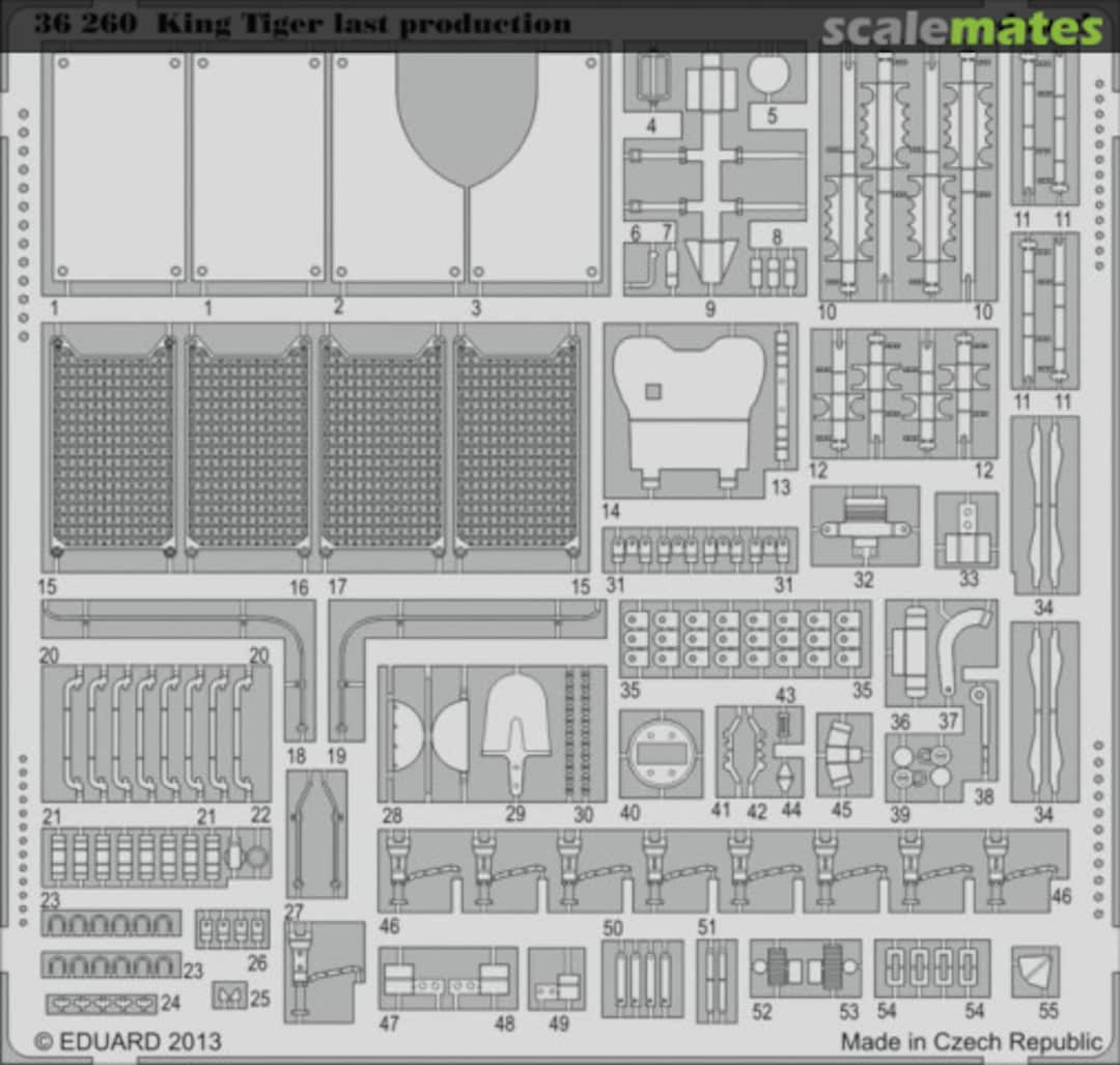 Boxart King Tiger last production 36260 Eduard