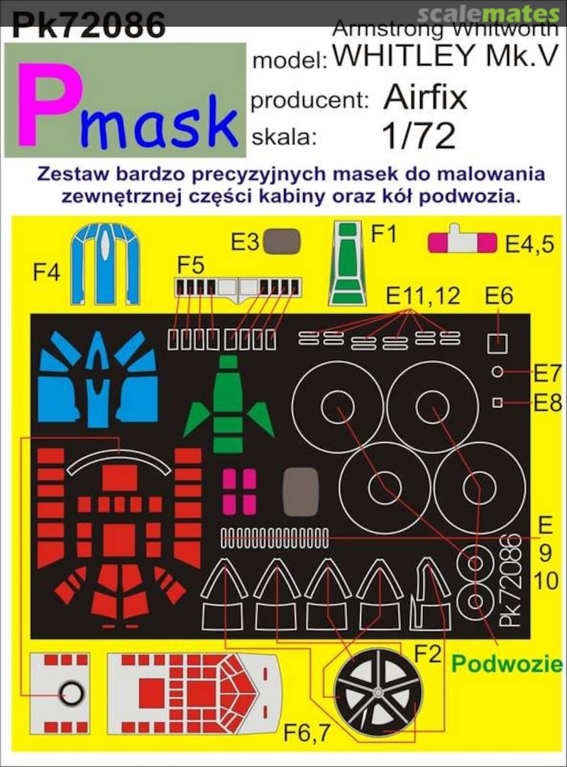 Boxart Armstrong Whitworth Whitley Mk.V PK72086 Pmask