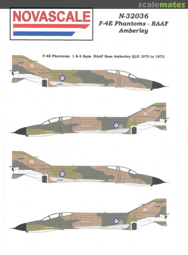 Boxart McDonnell Douglas F-4E Phantom - RAAF Amberley N-32036 Novascale