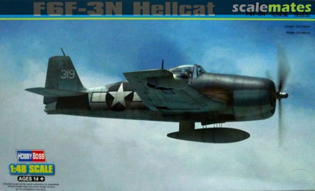 Boxart F6F-3N Hellcat 80340 HobbyBoss