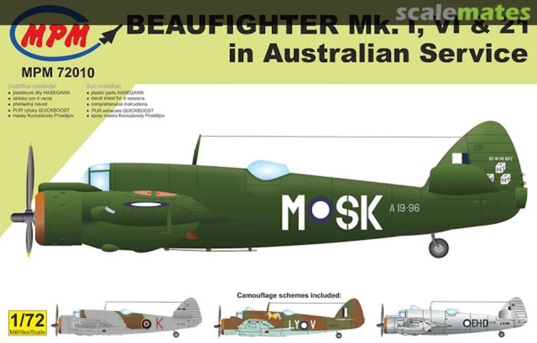 Boxart Beaufighter Mk. I, VI & 21 in Australian Service 72010 MPM Production