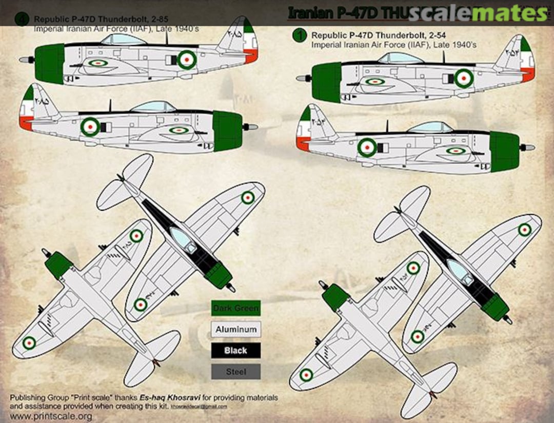 Boxart P-47D Thunderbolt 48-133 Print Scale