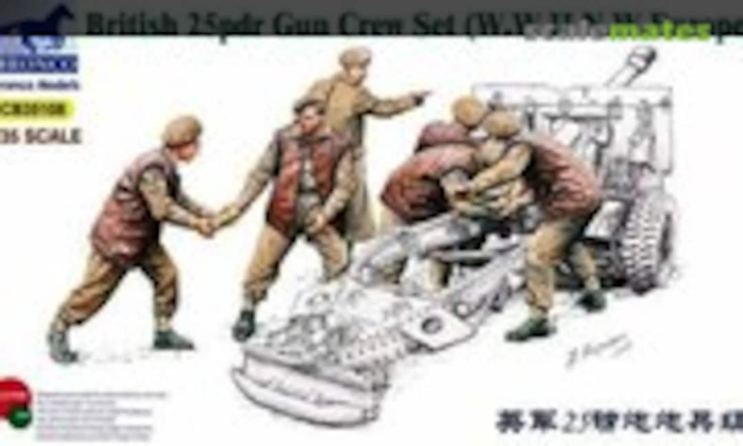 1:35 25pdr Gun Crew (Bronco CB35108)