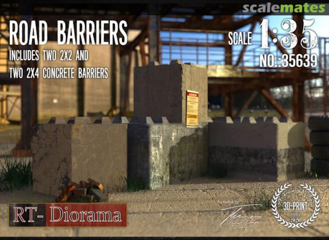 Boxart Road Barriers (2x2 & 2x4) 35639 RT-Diorama