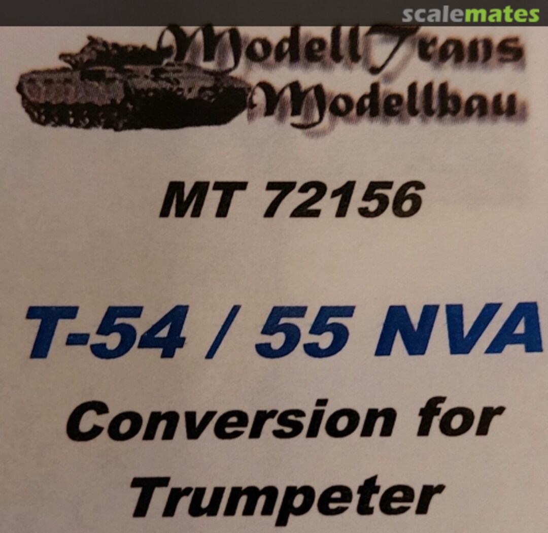 Boxart T-54/55 NVA conversion MT72156 Modell Trans Modellbau