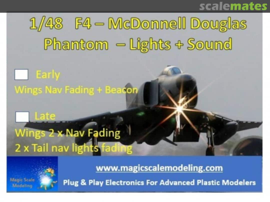 Boxart F-4 Phantom - Lighting Kit  MSM-051 Magic Scale Modeling