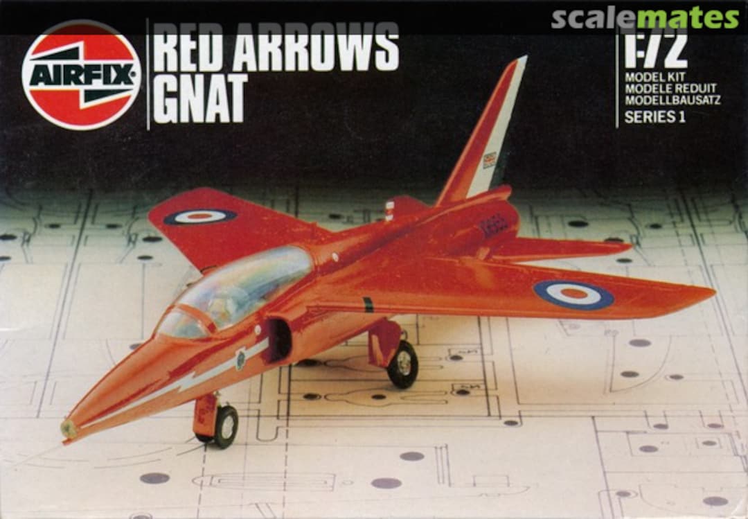 Boxart Red Arrows Gnat 01036 Airfix