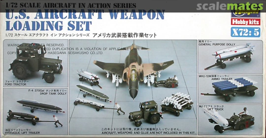 Boxart U.S. Aircraft Weapon Loading Set 35005-400 Hasegawa