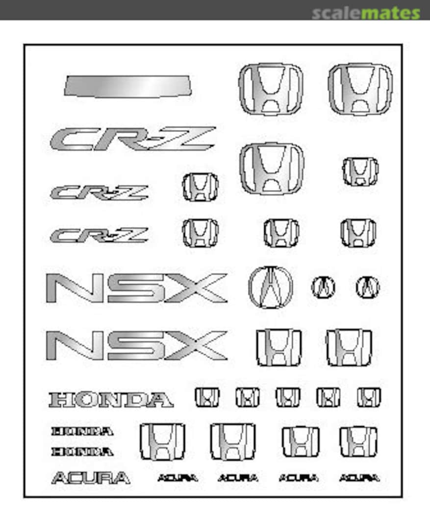 Boxart HONDA CR-Z + NSX Sticker MS-004 A+ Club