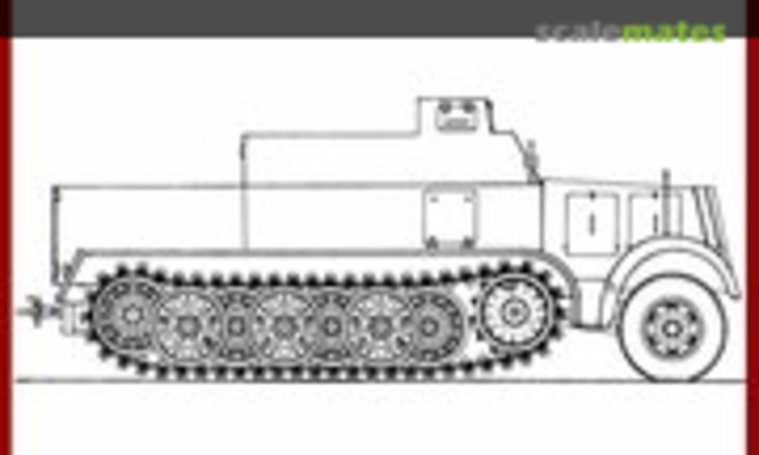 1:35 Gepanzerte ZUGKRAFTWAGEN 8 ton. Sd.Kfz7 (CRIEL.MODEL R114)