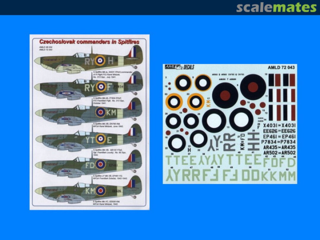 Boxart Czechoslovak Commanders in Spitfires AMLD72043 AML