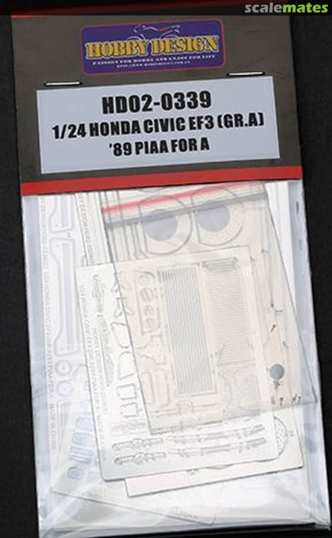 Boxart Honda Civic EF3 Gr.A 1989 PIAA (Beemax/Aoshima) HD02-0339 Hobby Design