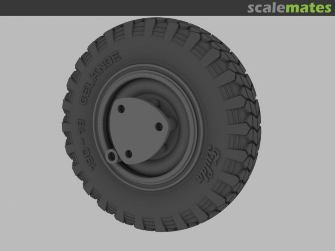 Boxart Sd.Kfz.221/222 road wheels (early pattern) RE35-381 Panzer Art