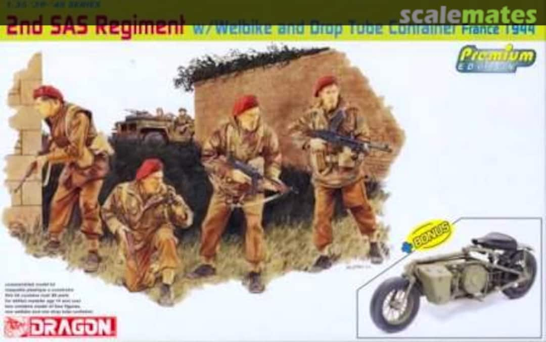 Boxart 2nd SAS Regiment w/ Welbike and Drop Tube Container 6586 Dragon