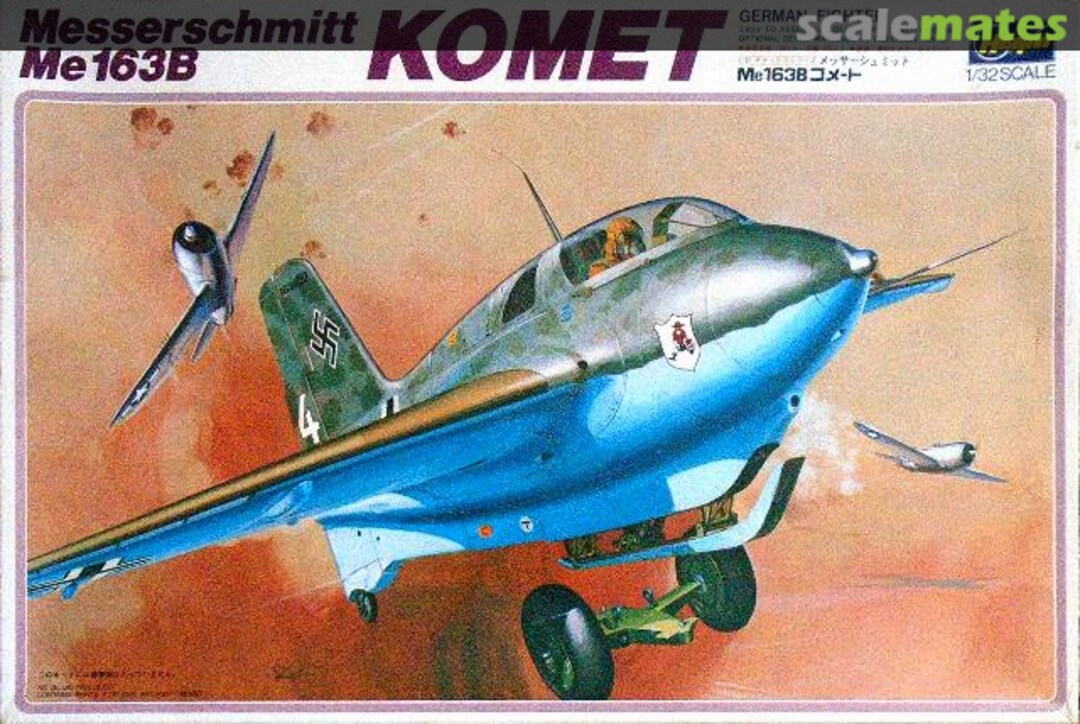 Boxart Messerschmitt Me163B Komet S4 Hasegawa