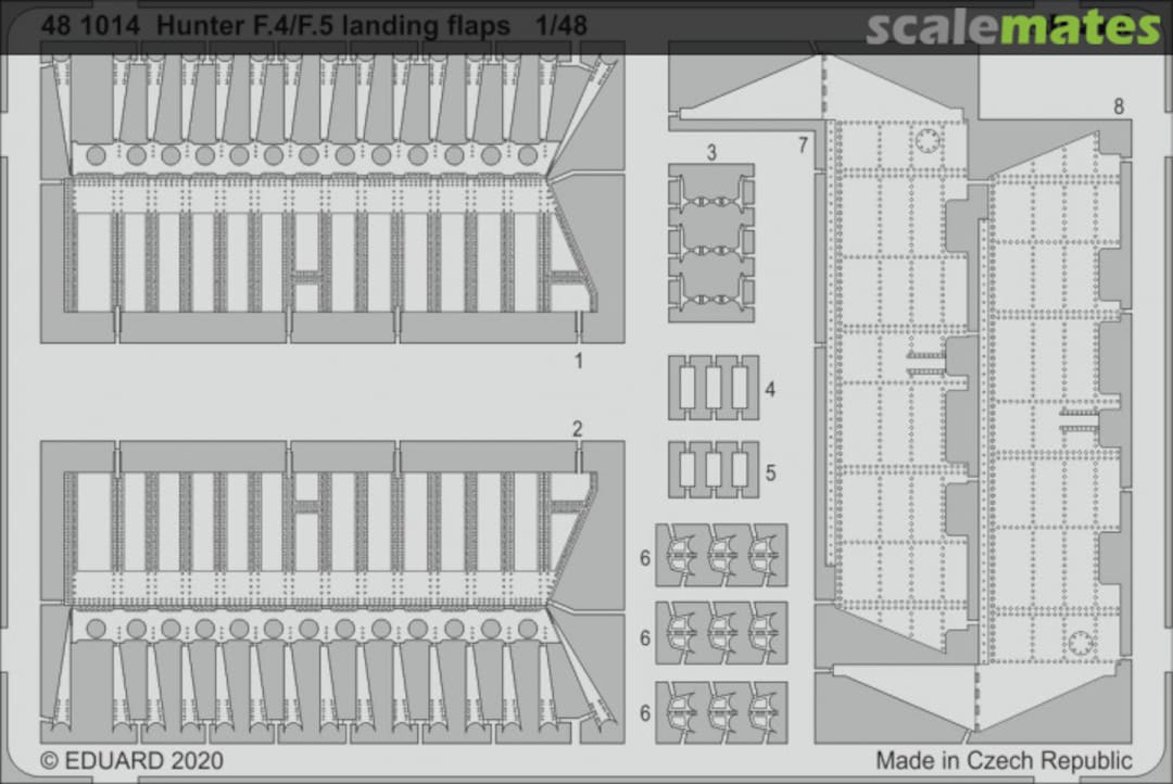 Boxart Hunter F.4/F.5 - landing flaps 481014 Eduard
