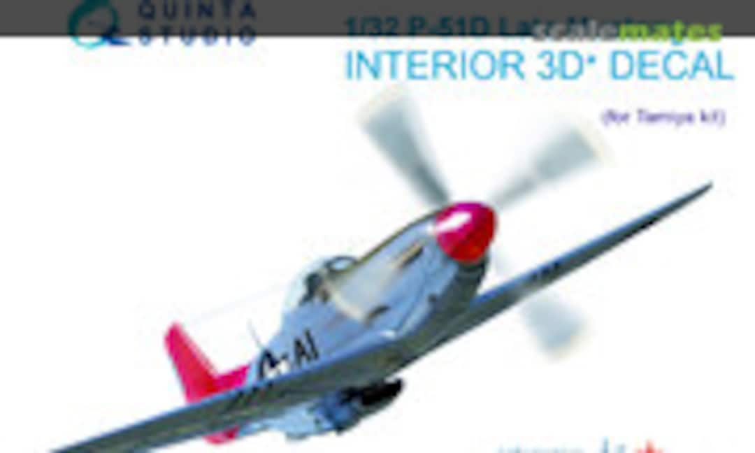 1:32 P-51D Late Mustang interior 3D decals (Quinta Studio QD32004)