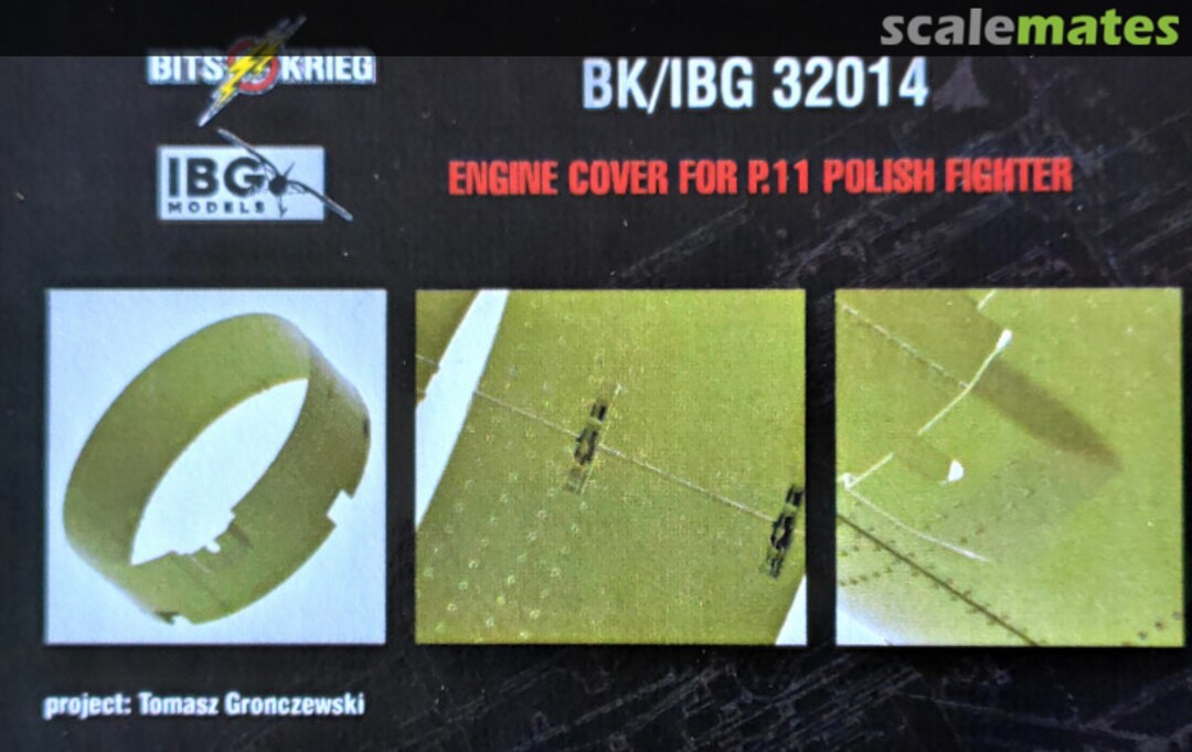 Boxart Engine Cover For P.11 Polish Fighter BK/IBG 32014 BitsKrieg