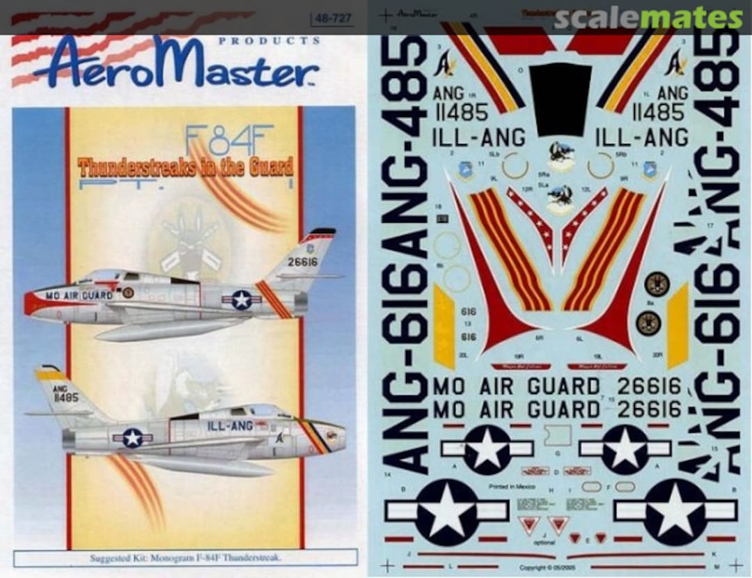 Boxart F 84F Thunderstreaks in the Guard PT. I 48-727 AeroMaster