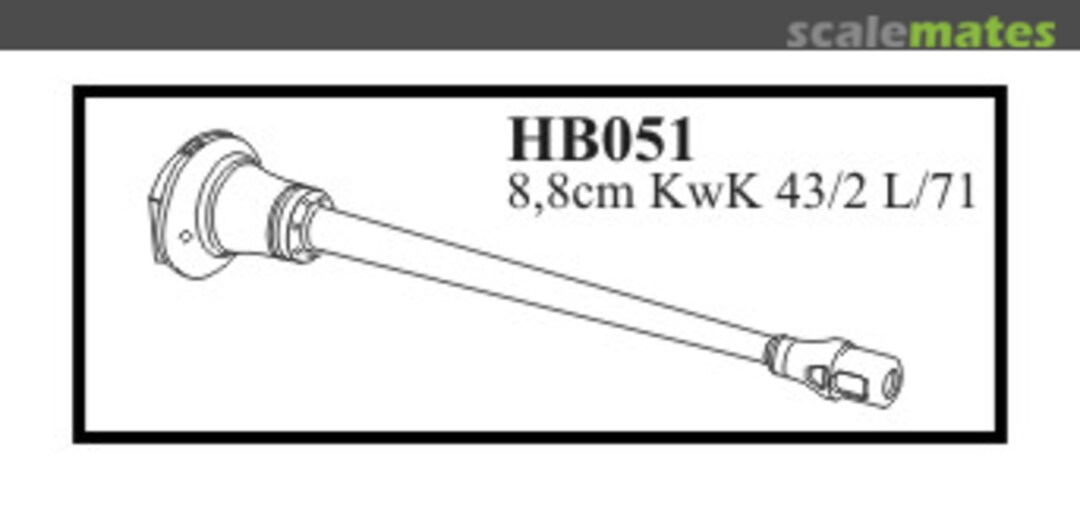 Boxart 8.8cm KwK 43/2 L/71 Barrel HB051 CMK