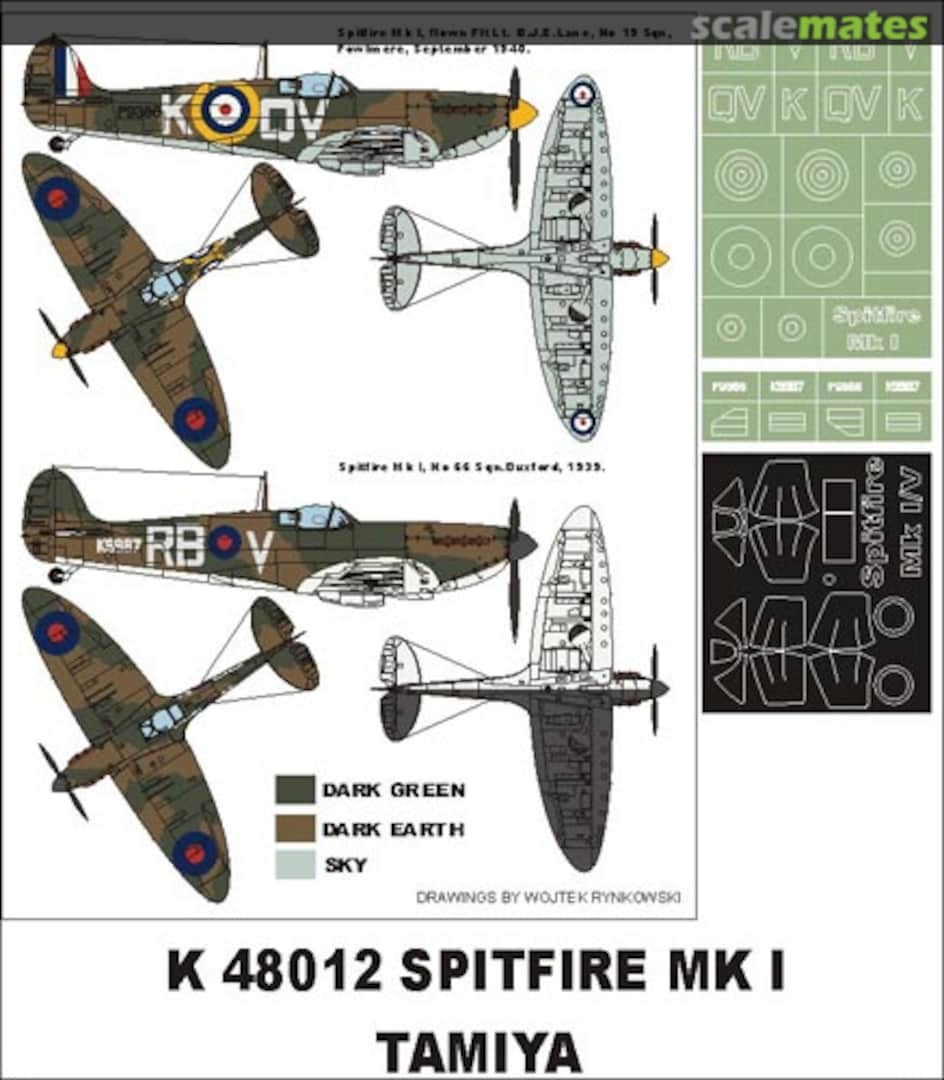 Boxart Spitfire Mk.I K48012 Montex