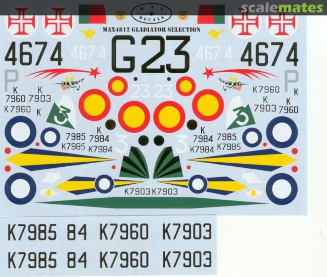 Boxart Gladiator Selection MAX4812 Max Decals