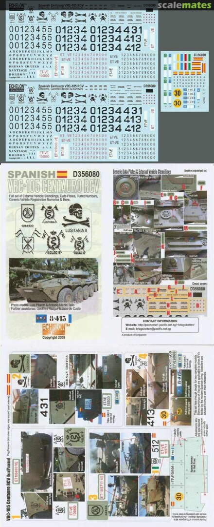 Boxart Spanish VRC-105 Centauro RCV D356080 Echelon Fine Details