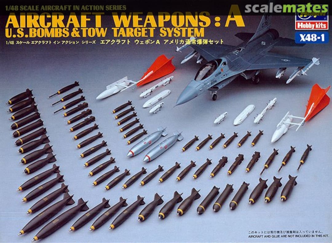 Boxart Aircraft Weapons: A X48-1 Hasegawa