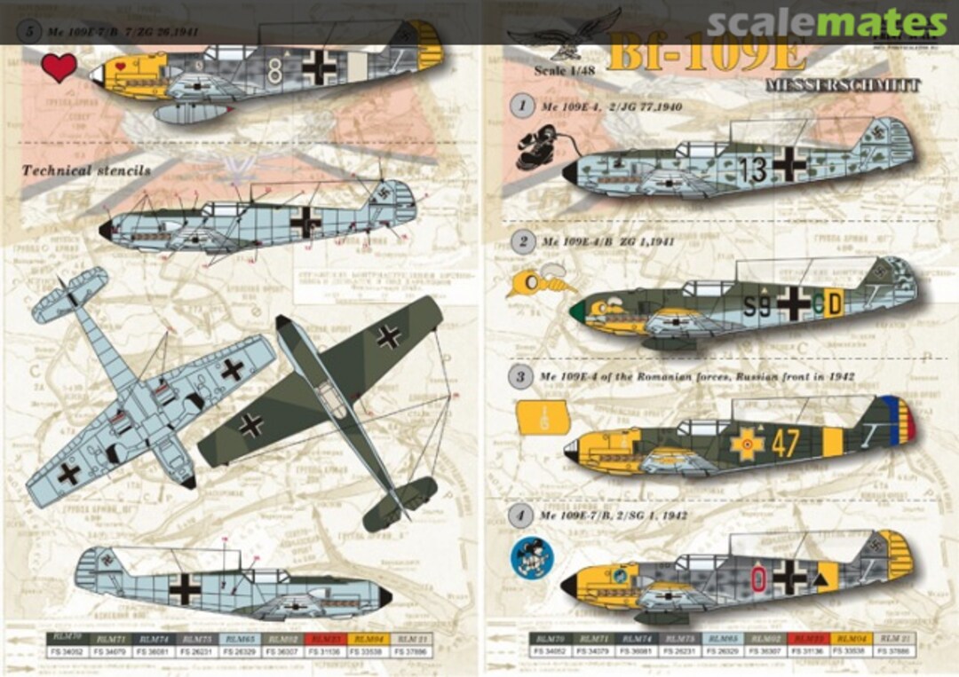 Boxart Messerschmitt Bf 109 E 48-033 Print Scale