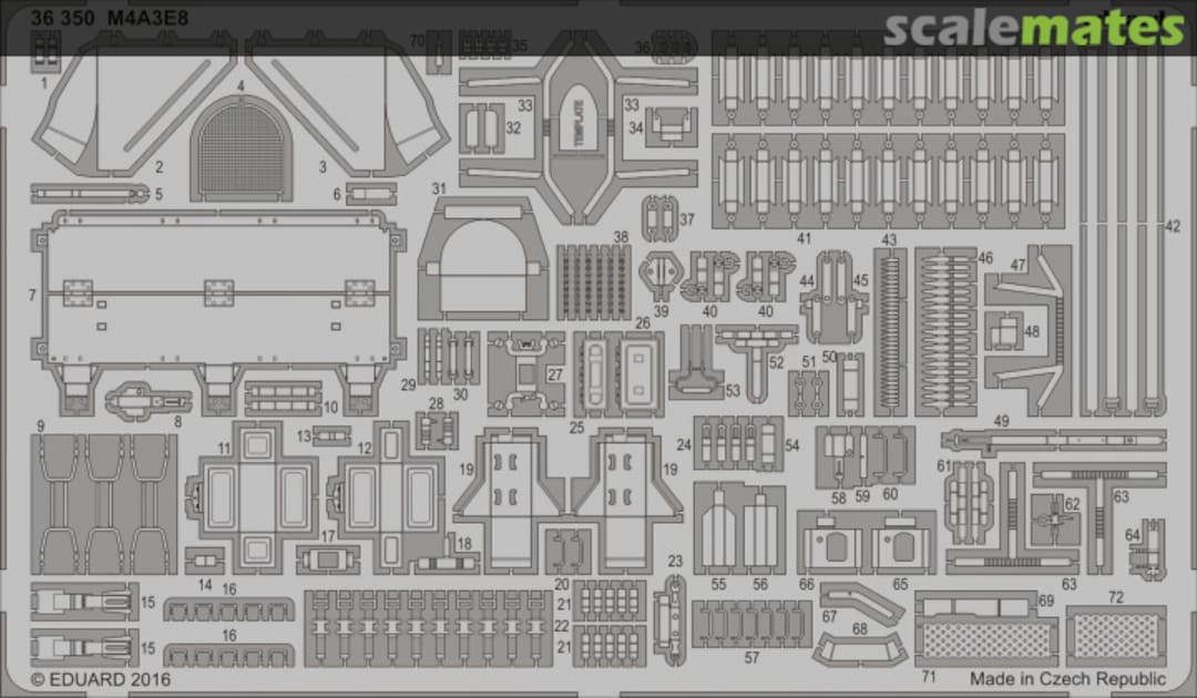 Boxart M4A3E8 36350 Eduard