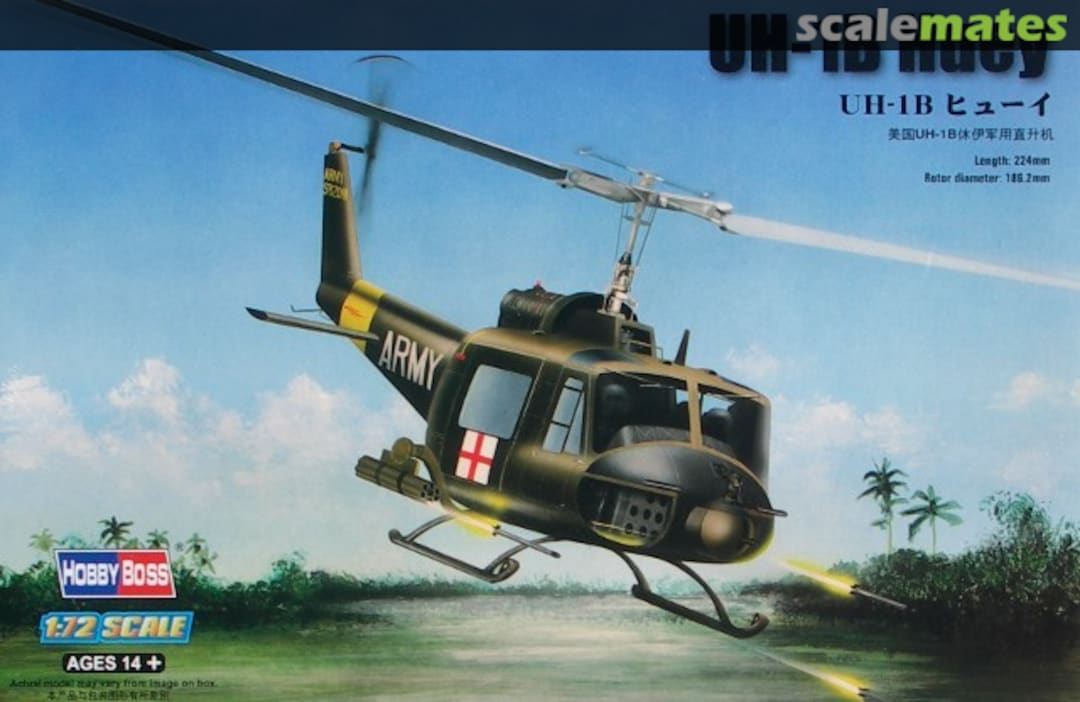 Boxart UH-1B Huey 87228 HobbyBoss