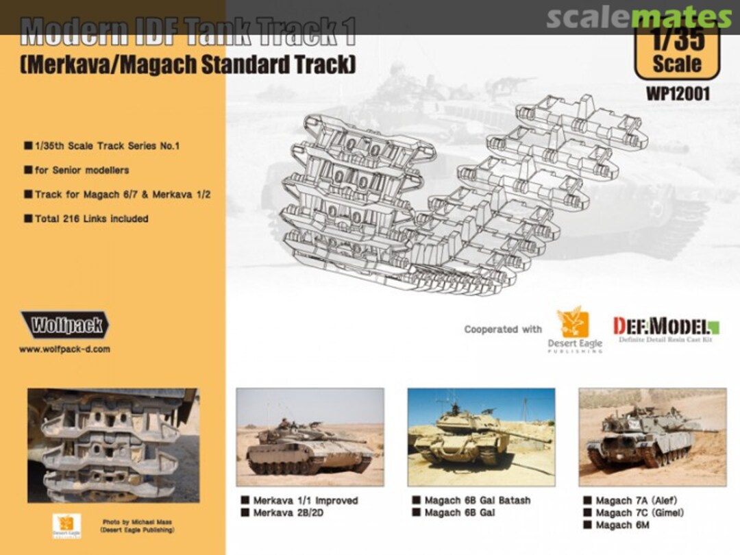 Boxart Modern IDF Tank Track 1 - Merkava/Magach Standard Track WP12001 Wolfpack