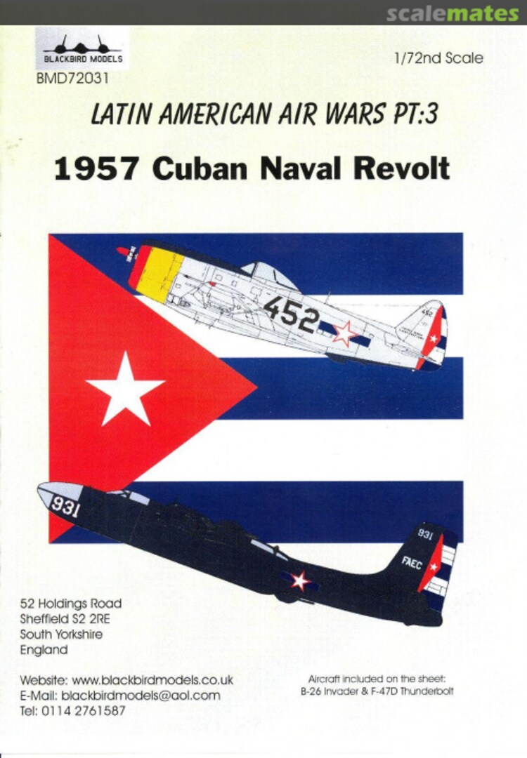 Boxart 1957 Cuban Naval Revolt BMD72031 Blackbird Models