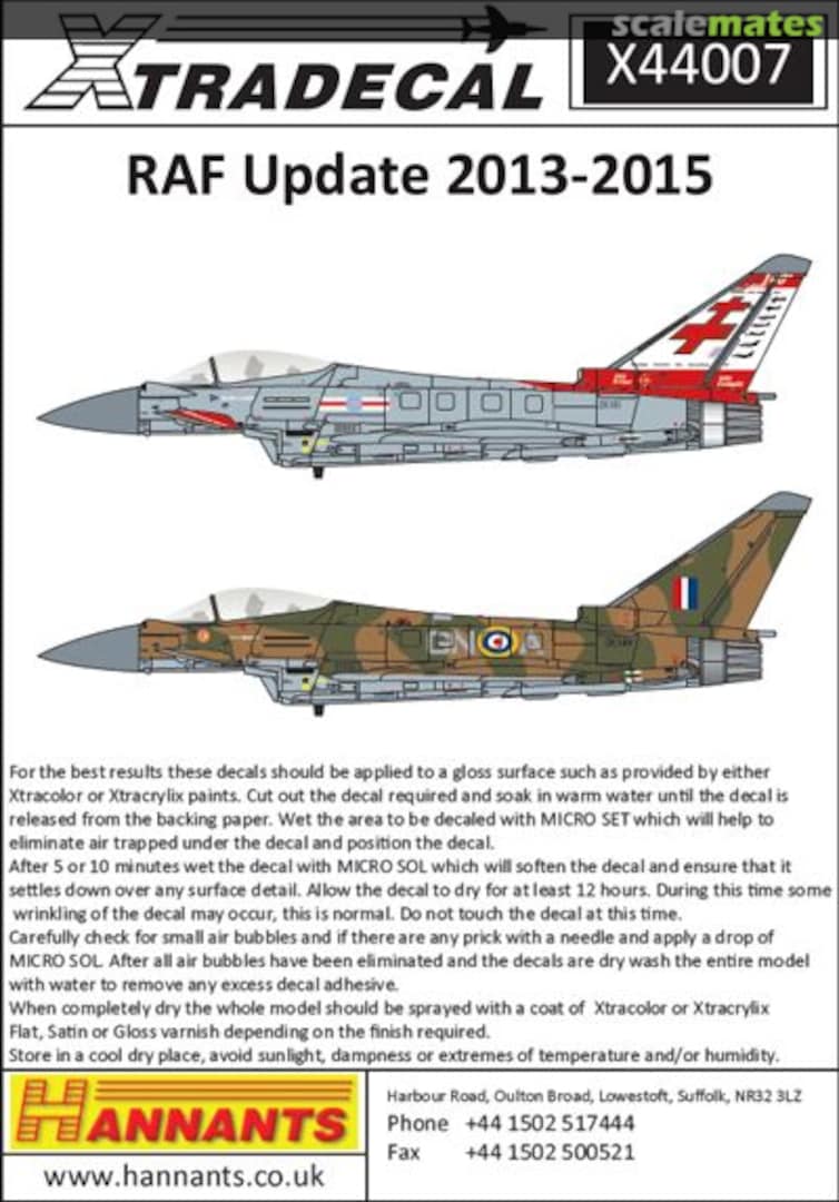 Boxart RAF Update 2013-2015 X44007 Xtradecal