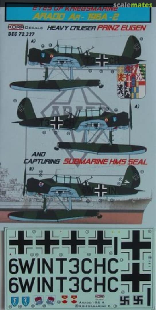 Boxart Arado Ar-196 A-2 DEC72327 Kora Models