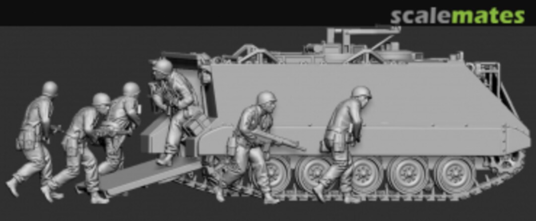 Boxart Panzergrenadiere booten aus Schützenpanzer aus STL CW 1015 Germania Figuren