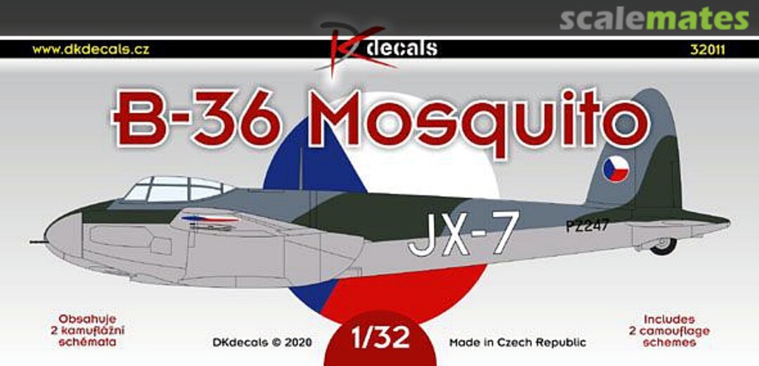 Boxart B-36 Mosquito 32011 DK Decals