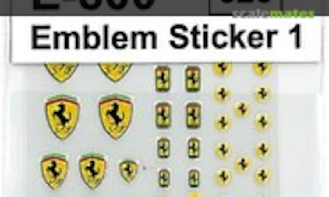 1:20 Ferrari Emblem Sticker 1 (E.Jan E-800)