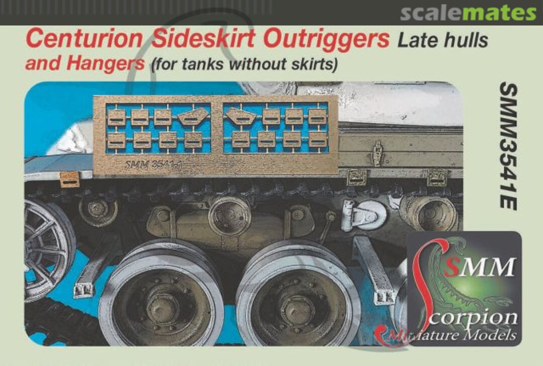 Boxart Centurion Sideskirt Outriggers and Hangers, late hulls SMM3541E Scorpion Miniature Models