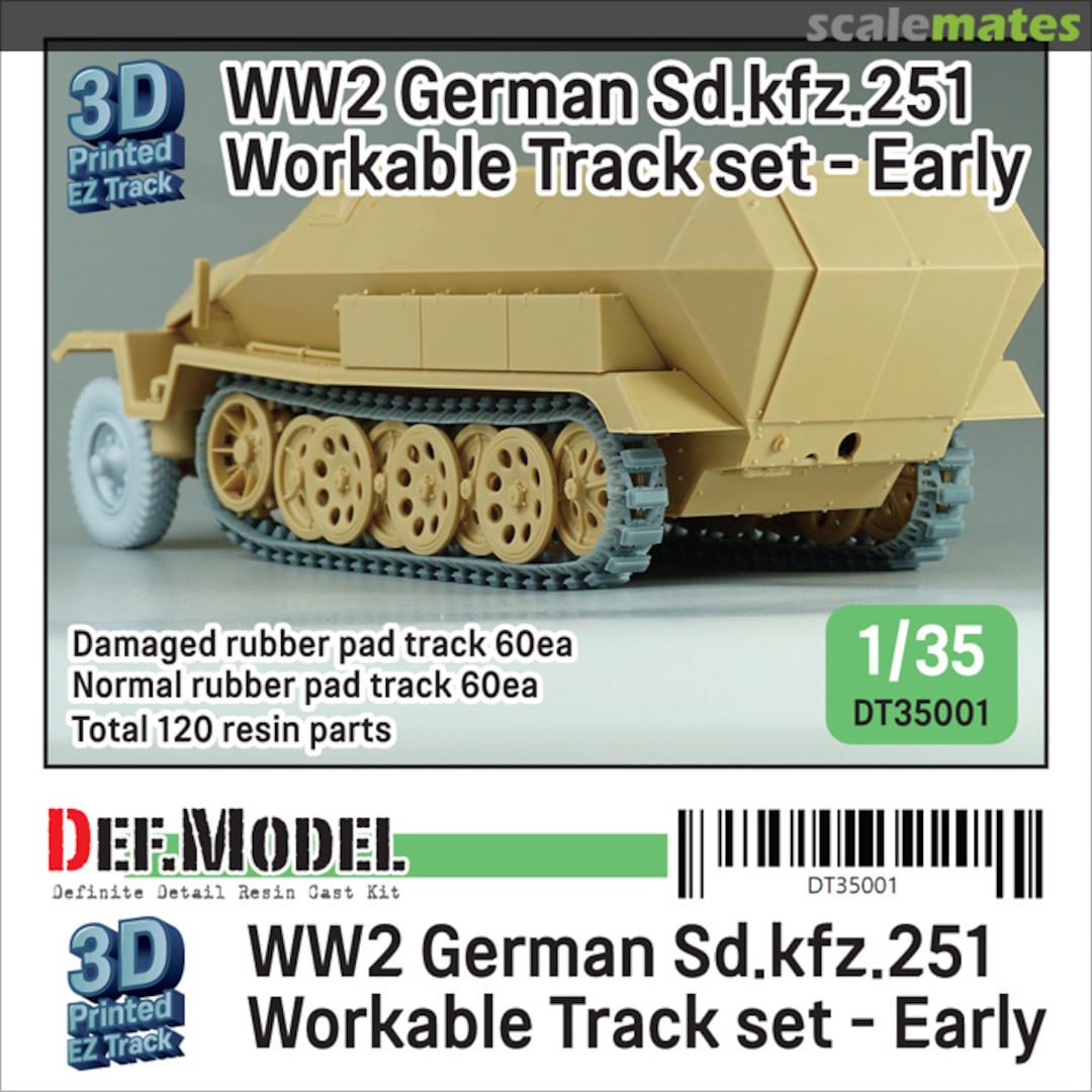 Boxart Sd.kfz. 251 Workable Track set - Early type DT35001 Def.Model