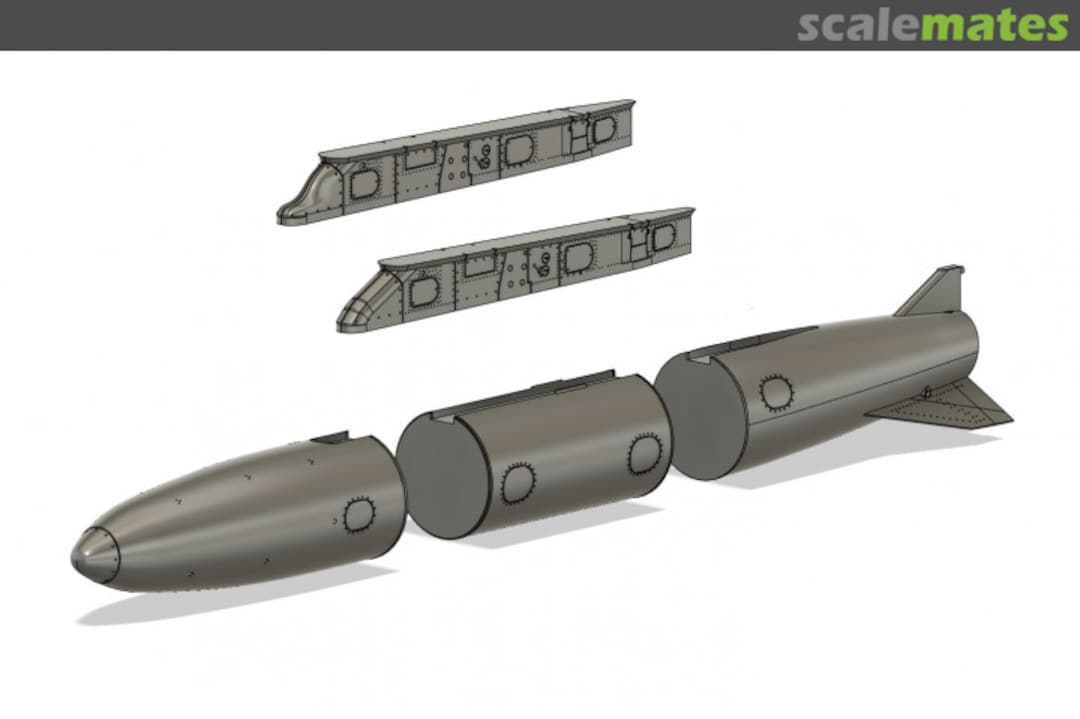 Boxart Eurofighter External Fuel Tank WOL480401 Wolf 3D Resin Parts