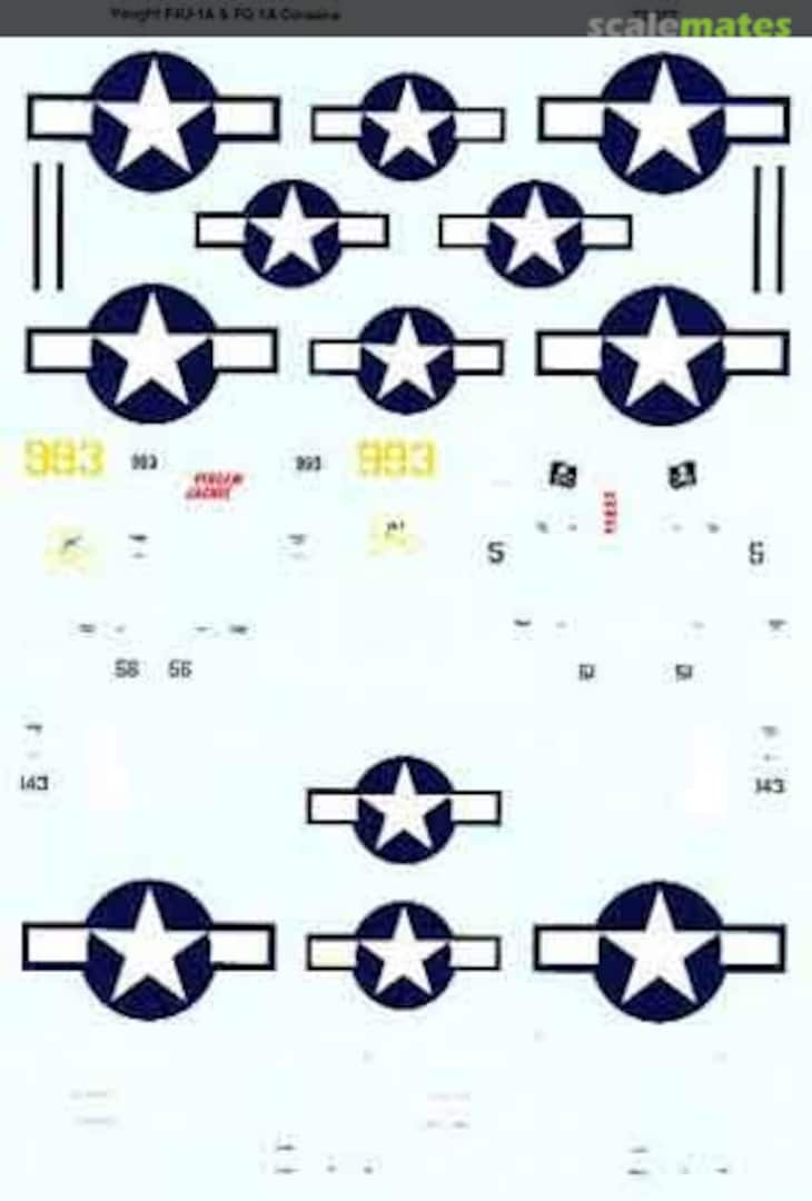 Boxart Vought F4U-1A & FG-1A Corsairs 72-857 Microscale