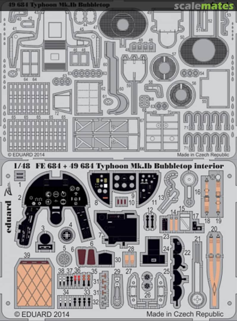 Boxart Typhoon Mk.Ib Bubbletop - Italeri / Hasegawa - 49684 Eduard