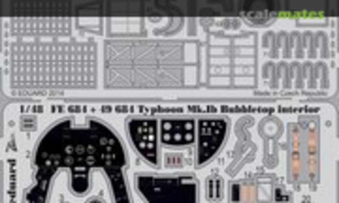 1:48 Typhoon Mk.Ib Bubbletop - Italeri / Hasegawa - (Eduard 49684)