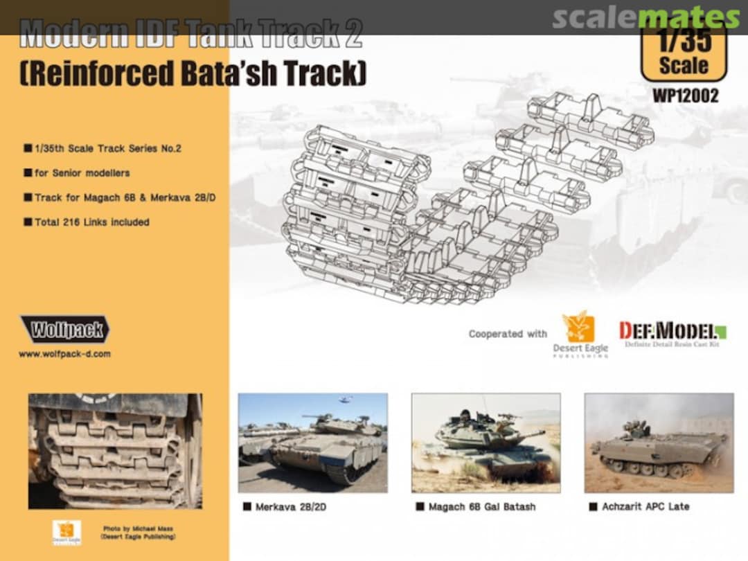 Boxart Modern IDF Tank Track 2 - Reinforced Bata'sh Track WP12002 Wolfpack